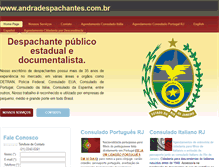 Tablet Screenshot of andradespachantes.com